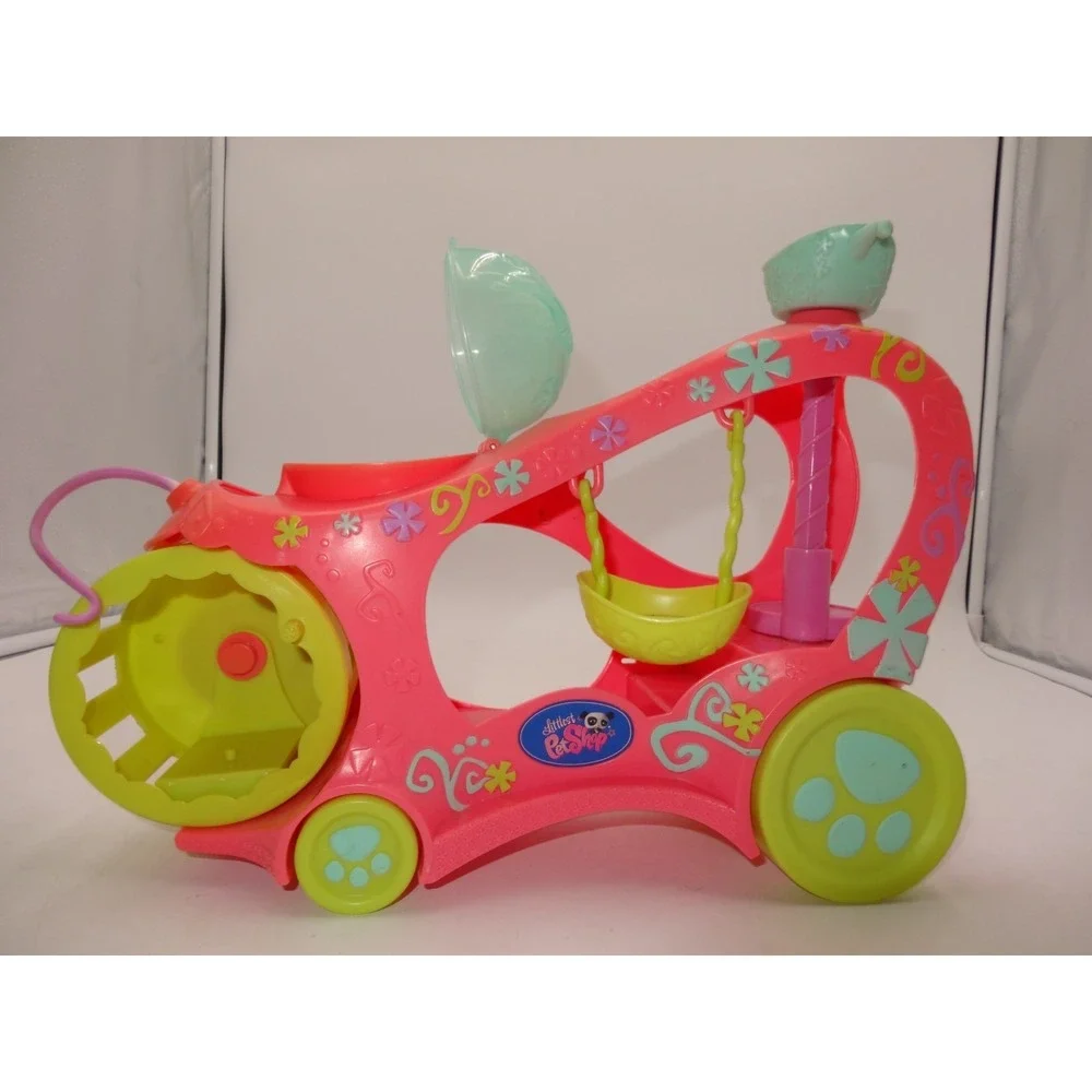LPS Littlest Pet Shop Paw Powered Cruiser Car With Swing Hamster Wheel NO‎ Pet